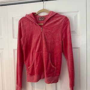 Vintage Y2K Juicy Couture Pink Velour Hoodie